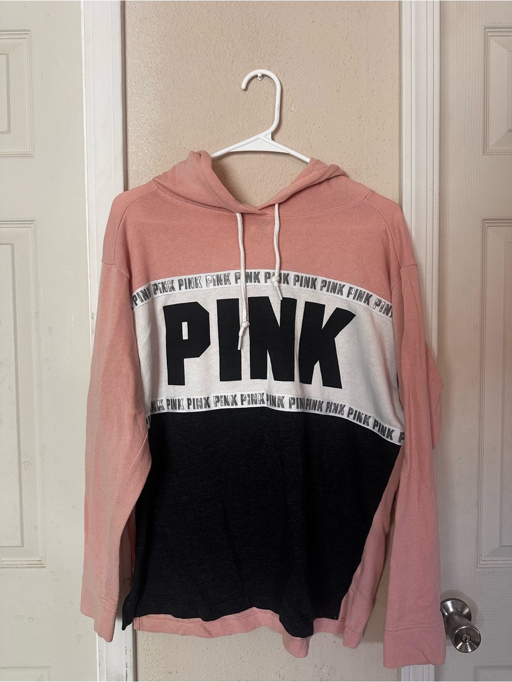 PINK Victoria's Secret Dusty Pink Hoodie Sweater Size Medium 0505